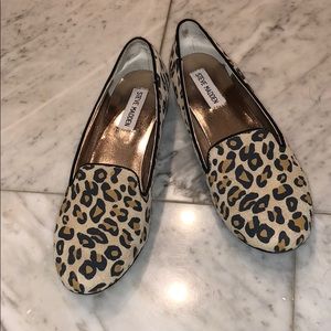Steve Madden Leather leopard loafers